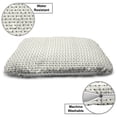 thumbnail image 3 of Arrow Pet Bed, Various Arrow Patterns on Retro Background Tools Boho Style Art, Chew Resistant Pad for Dogs and Cats Cushion with Removable Cover, 24" x 39", Pale Beige Black, by Ambesonne, 3 of 4