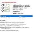 thumbnail image 2 of A/C System O-Ring and Gasket Kit - Compatible with 1992 - 1993 Dodge W350 5.9L 6-Cylinder Diesel, 2 of 2