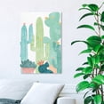 thumbnail image 2 of Wynwood Studio 'Cactus All Around' Floral and Botanical Wall Art Canvas Print - Green, White, 16" x 24", 2 of 2