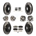 thumbnail image 1 of Transit Auto Front Rear Wheel Hub Bearings Assembly Coated Disc Brake Rotors and Semi-Metallic Pads Kit (10Pc) for Car 2007-2015 Mazda CX-9 FWD - Left Right Side (Driver Passenger) KBB-107475, 1 of 10
