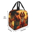 thumbnail image 2 of Pofeuu Sunset Meditating Dog Print Lunch Bag Lunch Box Large Capacity Insulated Lunch Bag for Adult, Leakproof Reusable Lunch Tote Bags for Work, 2 of 5