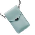 thumbnail image 3 of Bolso bandolera Mujer Bolso bandolera Cadena de piel sintética Pantalla táctil Bolsa de almacenamiento para teléfono, Gris azul Advancent AP000967-04, 3 of 7