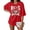 Red, variant on MOUSYA Baseball Shirts for Women Oversized Game Day Baseball Fan Shirt Baseball Mama Casual Short Sleeve Shirt