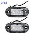thumbnail image 6 of LED 2pcs White Side Marker Lights super Clearance Lamp Car Truck Trailer 12V, 6 of 8