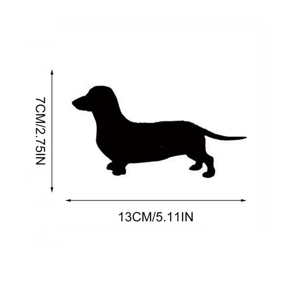 JJKBVCLO Dog Car Stickers Dachshunds Personality Fun Mobile Phone Stickers Computer Stickers Cup Stickers Body Stickers Animal Dog Reflective Car Stickers PVC Self Adhesive Paper