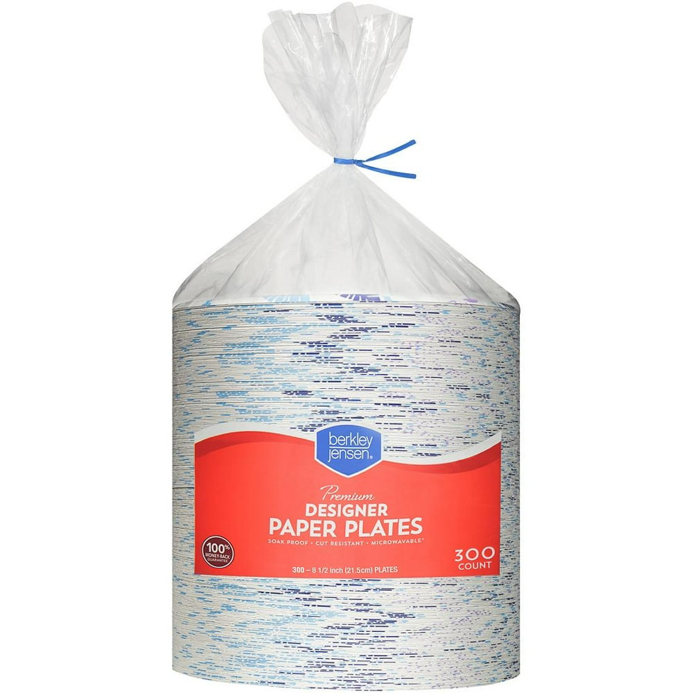 Berkley Jensen 8.5" Printed Paper Plate, 300 ct.