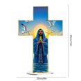 thumbnail image 3 of YIKA Christmas Decoration Acrylic Standing Decorative Signage Ornament Valentine's Day Mom's Day Father's Day Easter Crafts Gifts For People, 3 of 6