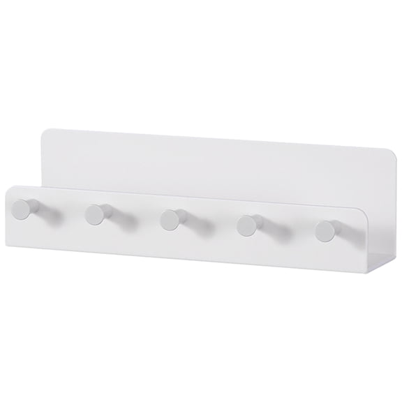 HERFIER Wall-Mounted Key Organizer Tray with Decorative Key Hanger for Door Entry, Wall Key Storage, 9.04x2.67x1.97in
