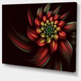 thumbnail image 2 of Spirale de Fleurs Abstraites Rouges - Impression sur Toile Florale, 2 of 4