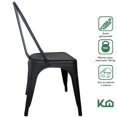 thumbnail image 2 of Silla Tolix Blanco Metal 2 Pzas Comedor Restaurante Exterior negro, 2 of 9