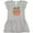 AC-Heather Grey, variant on Inktastic Apple School is Cool Girls Toddler Dress