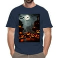 thumbnail image 6 of Custom Designed Crewneck T-Shirt | Personalized Shirt for Men Made with 5.3 Oz 100% Cotton | Short Sleeve Navy Color Tee - S Size, 6 of 6