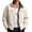 Beige, variant on Men's Harrington Casual Jacket Full Zip Stand Collar Bomber Jacket, Plaid Lining Lightweight Outerwear with Zip Pockets for Fall Spring Casual Wear Black XL