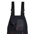 thumbnail image 3 of FAWUUDO Men's Bib Overalls Sturdy Canvas Work Overalls with Knee Pad Pockets Black, 3 of 5