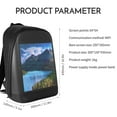 TOMSHOO Smart LED Backpack with Colorful LED Sign Panel and ...