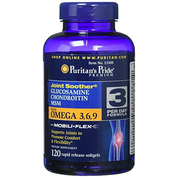 Glucosamine, Chondroitin & MSM with Omega 3, 6, 9, Supports Joints to
