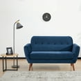 thumbnail image 5 of A&D Home Oakland Loveseat, Velvet Blue, 5 of 10