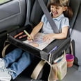 thumbnail image 3 of 2Pcs Car Seat Travel Tray Safety Seat Play Table Organizer Storage Drawing Board Storage for Childre, 3 of 5