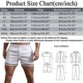 thumbnail image 3 of Sngxgn Men's Casual Shorts - Drawstring Summer Beach Stretch Shorts(Sky Blue,S), 3 of 5