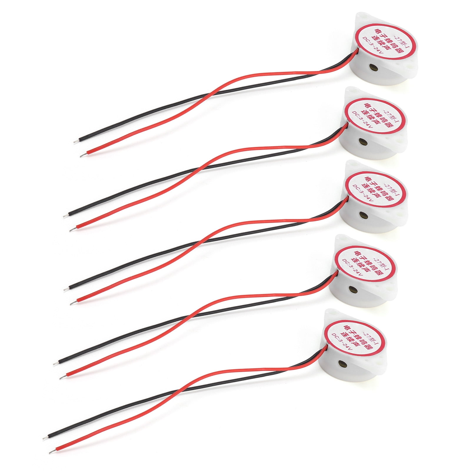 Alarm Buzzer, DC3-24V Working Voltage Alarms Sounder High-Decibel Continuous Beep Sound  For Anti-Theft White