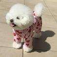 thumbnail image 7 of Harikaji Small Dog Raincoat, Four-Legged Full Coverage Dog Raincoat, Waterproof 4-Legs Dog rain Jacket, Cute Heart Adjustable Puppy Waterproof Clothes Pink XL, 7 of 7