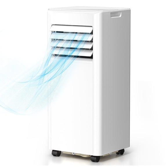 Electactic 8000 BTU Portable Air Conditioner, Dehumidifier, Fan, Sleep Mode, 4 in 1 AC with 24-Hour Timer