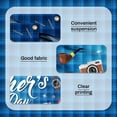 thumbnail image 5 of Voguly Happy Father's Day Banner Blue Plaid Party Decoration 5×3Ft, 5 of 5