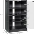 Media 4Tier Stereo Modern Audio Video Media Stand with