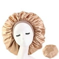 thumbnail image 4 of Happydeer Women Cap Satin Stretchable Night Sleep Hair Bonnet, 4 of 13