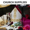 thumbnail image 3 of OUNONA 6Pcs Elegant Golden Plastic Church Wine Chalice Cups for Rituals and Celebrations, 3 of 6