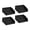 Black, variant on Pack of 4 Sturdy Rubber Door Stops Designs To Keep Door Stable In Various Daily Casual Use Accessory