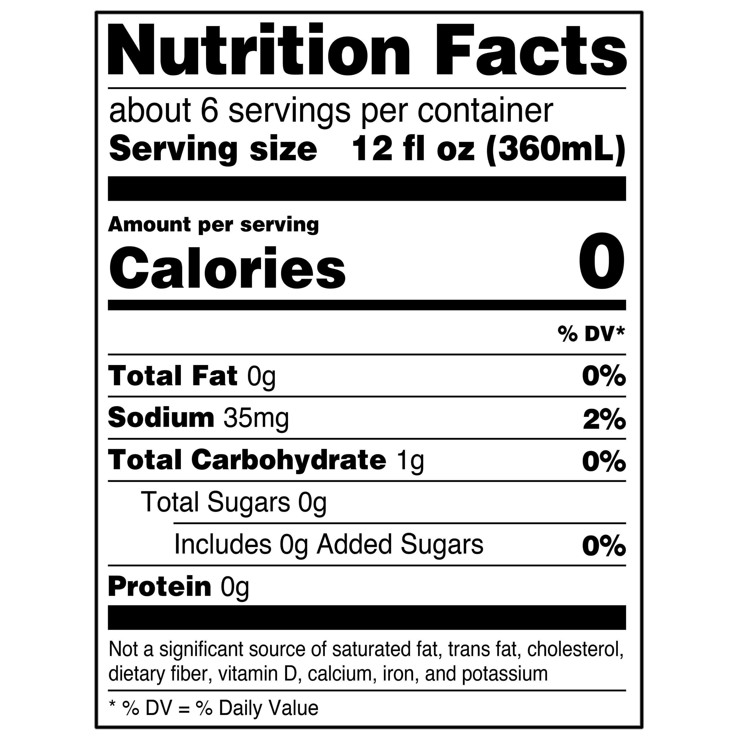 Great Value Mountain Lightning Zero Sugar Citrus Soda Pop, 2 Liter
