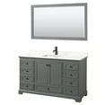 thumbnail image 4 of Wyndham Collection Wcs202060s-Qtz-Unsm58 Deborah 60" Free Standing Single Basin Vanity Set, 4 of 6