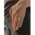 thumbnail image 3 of SOLITAIRE JEWELS 1.27ct Pear Moissanite Diamond Pave Accent Engagement Ring 14K White Gold, 3 of 6