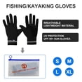 thumbnail image 2 of Sun Will Ice Silk Gloves Compression Sun Protection Non-Slip Gloves Black S-XL, 2 of 8
