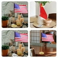 thumbnail image 2 of Raindrops 2Pcs House Flag Pole for Indoor Use with Golden Silver Finish and Stable Base, 2 of 8