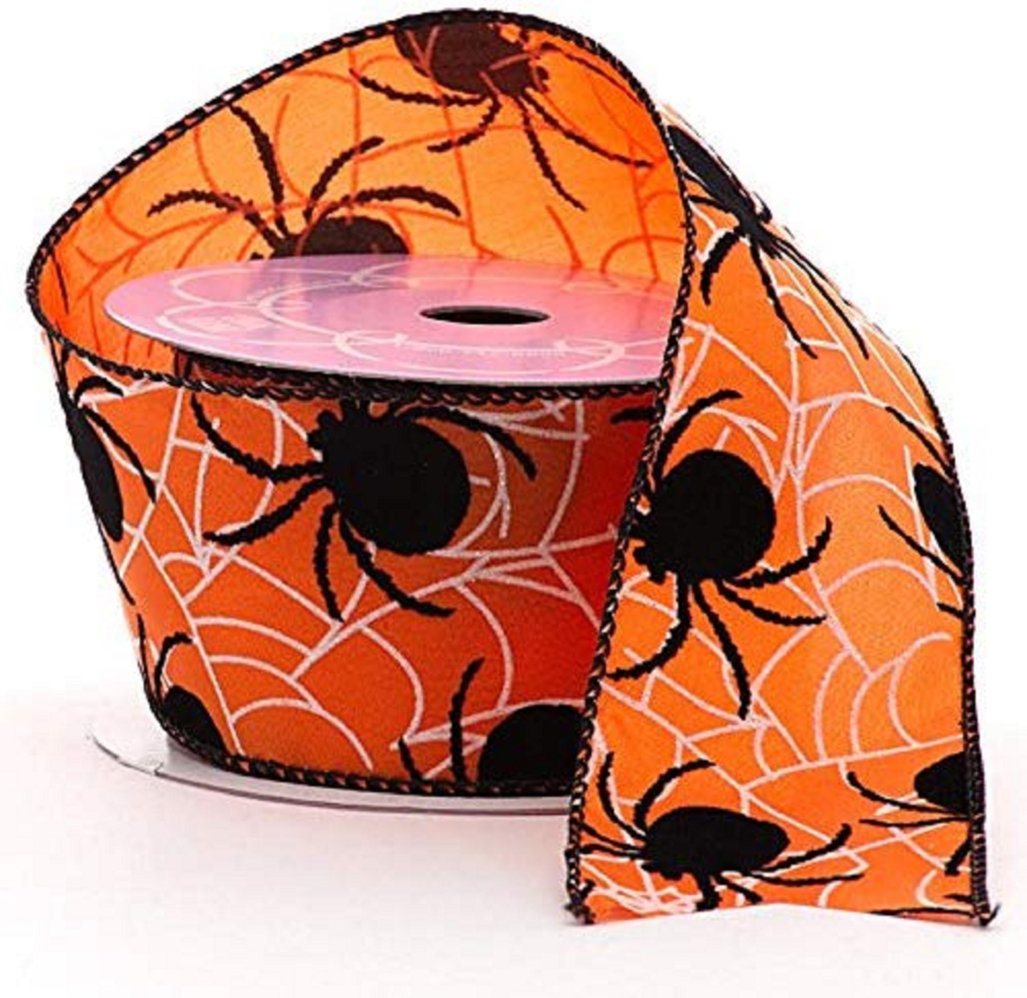 Spider  Wired Satin Ribbon 2 1/2in. X 10 Yards (56000102