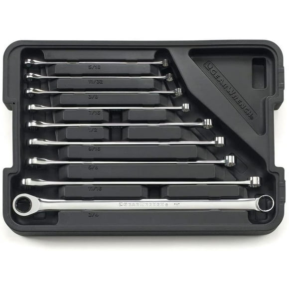 GearWrench - 85998 - Ratcheting Wrench Set. SAE. 12 pt.. 9 PC