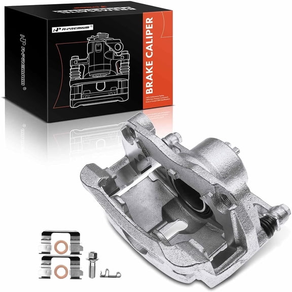 A-Premium Brake Caliper Assembly Compatible with Nissan Rogue 2008-2013 Rogue Select 2014-2015 Suzuki Kizashi 2010-2013 Front Driver Side