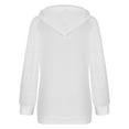 thumbnail image 6 of Drses Women's Contrast Lace Long Raglan Sleeve Stretch Kangaroo Pockets Hoodie Sweatshirts, 6 of 9