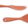 thumbnail image 3 of 8.9" Silicone Soup Ladle Spoon Wood Hand Restaurant Kitchen Scoop Utensil Cooking Supplies Coral Pink, 3 of 7
