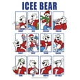 thumbnail image 2 of Men's ICEE Bear Emotions  Graphic Tee White Small, 2 of 5