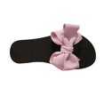 thumbnail image 2 of Women's Summer New One-line Rhinestone Pearl Over Flat Sandals Sandals for Women Purple 41, 2 of 6