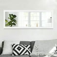 thumbnail image 5 of Floor Mirror Wall Mounted Leaning Hanging Rectangle White 43"x16", 5 of 10