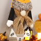 thumbnail image 4 of Decoración de Halloween de felpa - Gnomo sin rostro de Halloween con signo de Boo, decoración de pared de Halloween Adepaton CPB-SSW206-2, 4 of 5
