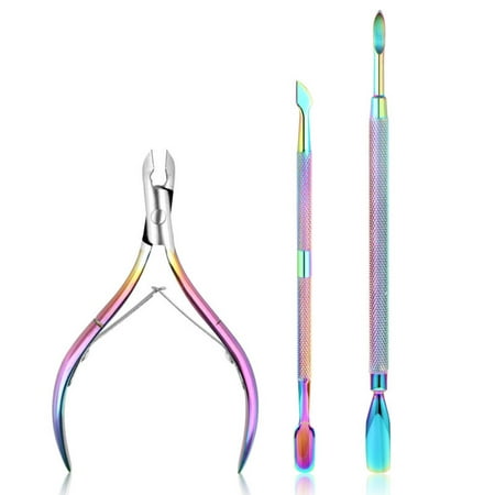 3pcs Nail Cuticle Remover and Cutter Durable Manicure Tool Cuticle Nipper