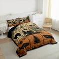 thumbnail image 3 of Manfei Jungle Wildlife Wolves Full Size Comforter Sets,Fishing And Hunting Bedding Comforter Set,Rustic Farmhouse Cabin Bedding Sets For Men Women,Breathable Home Decor Reversible,3-Piece, 3 of 8