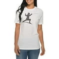 thumbnail image 3 of Big Size Fencing Fighter Graphic Design Deluxe Jersey T-Shirt - White XL, 3 of 4