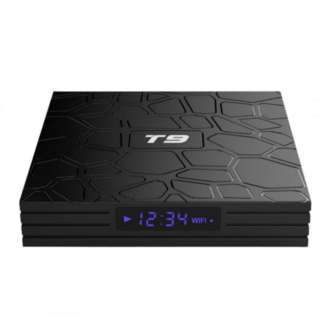 Android 8.1 TV Box T9 4 Go RAM 32 Go ROM Quad Core Wifi 4K Lecteur Multimédia Prise UK