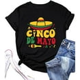 thumbnail image 2 of 100% Cotton Unisex Cinco De Mayo Shirts Women Mexican Fiesta Party T Shirts Summer Mexican Festival Graphic Gifts Tops, 2 of 5